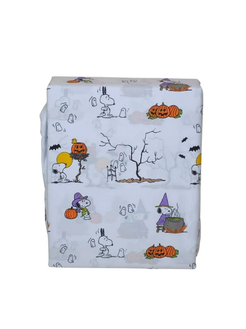 Peanuts Halloween-Themed Queen Sheet Set By Berkshire With Snoopy & Woodstock